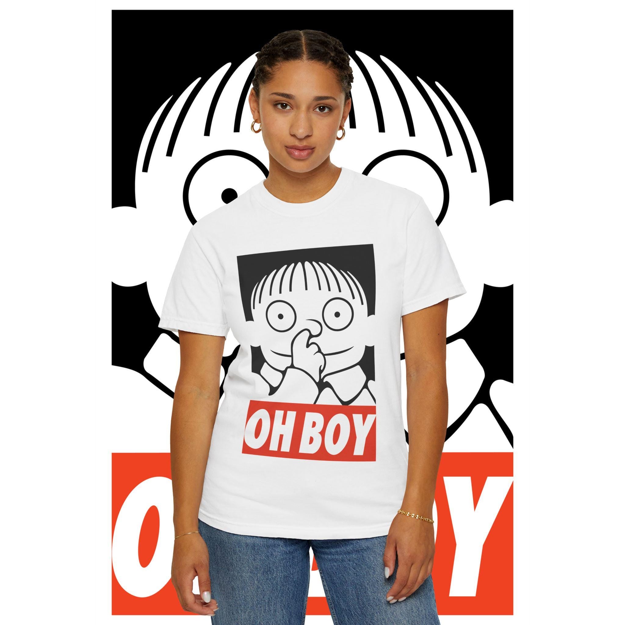 Funny Graphic T-Shirt: Unisex Garment-Dyed Cotton Tee