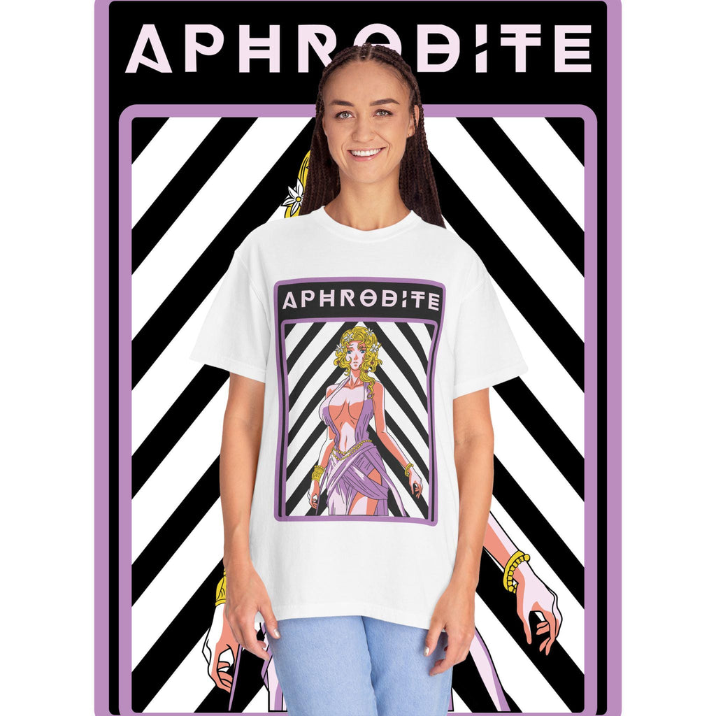 Aphrodite Graphic T-Shirt: Unisex Garment-Dyed Greek Mythology Tee