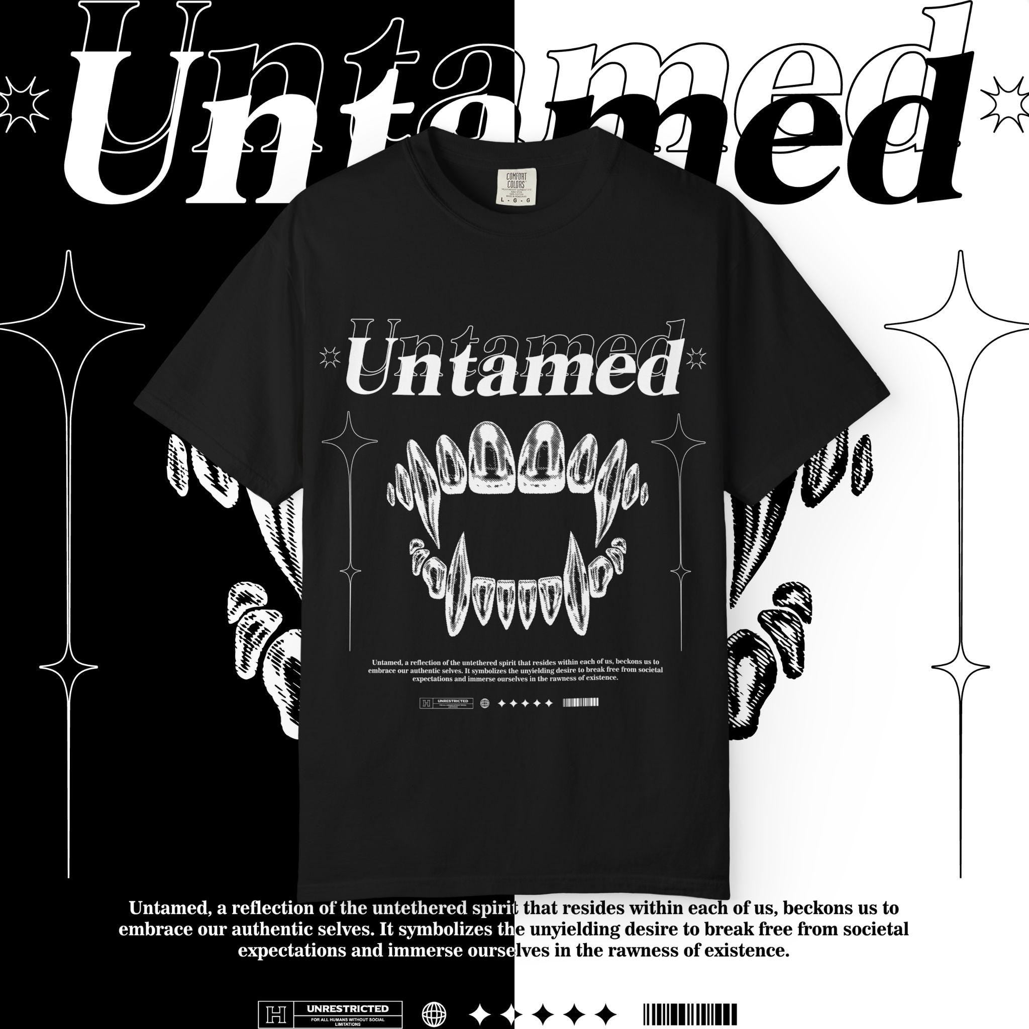 Untamed Spirit T-Shirt: Unisex Garment-Dyed Cotton Tee