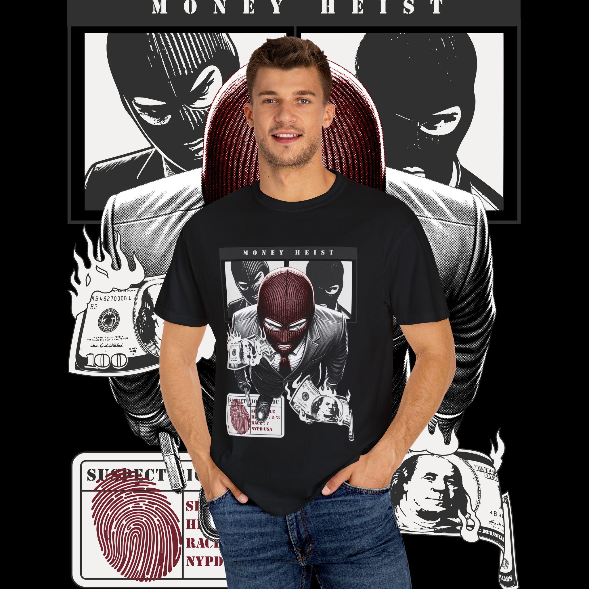 Money Heist T-Shirt: Garment-Dyed US Cotton Unisex Tee