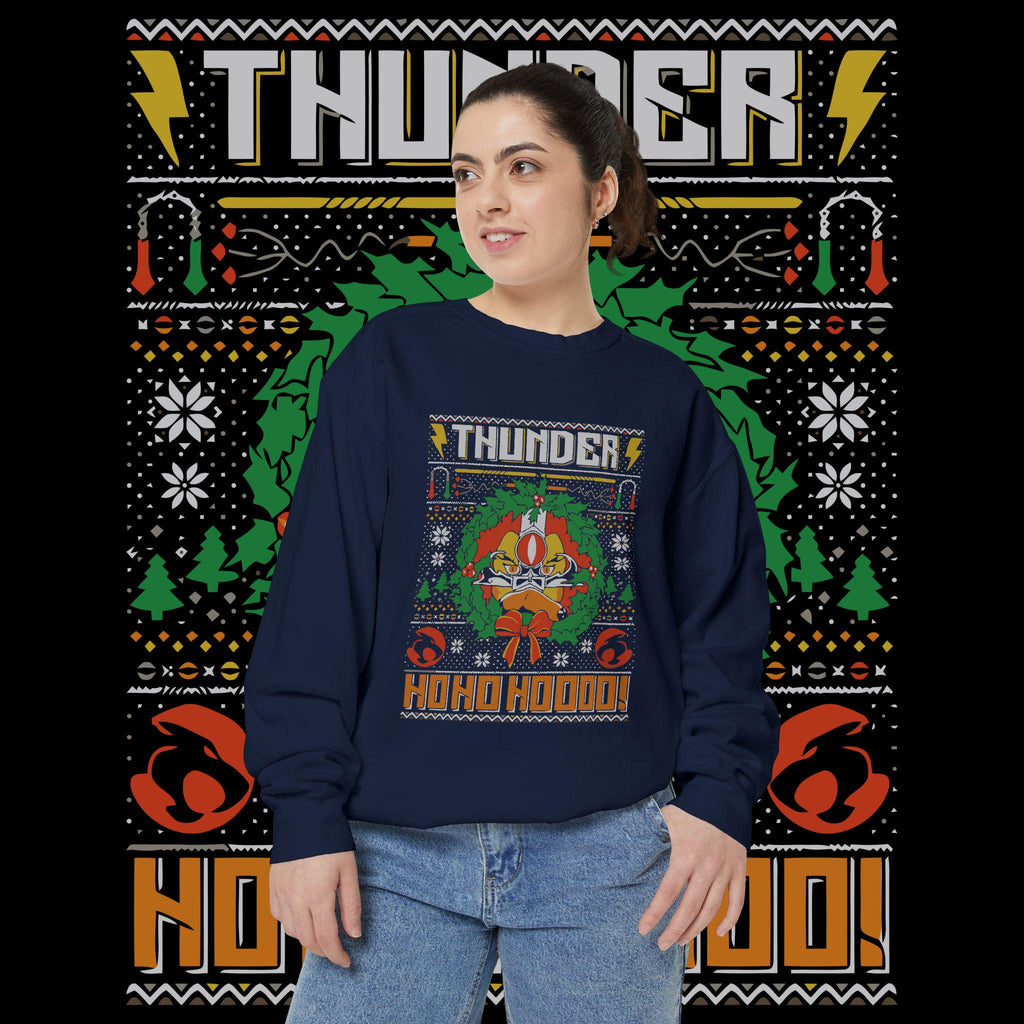 Thunder Ho Ho Ho Retro Christmas Sweatshirt