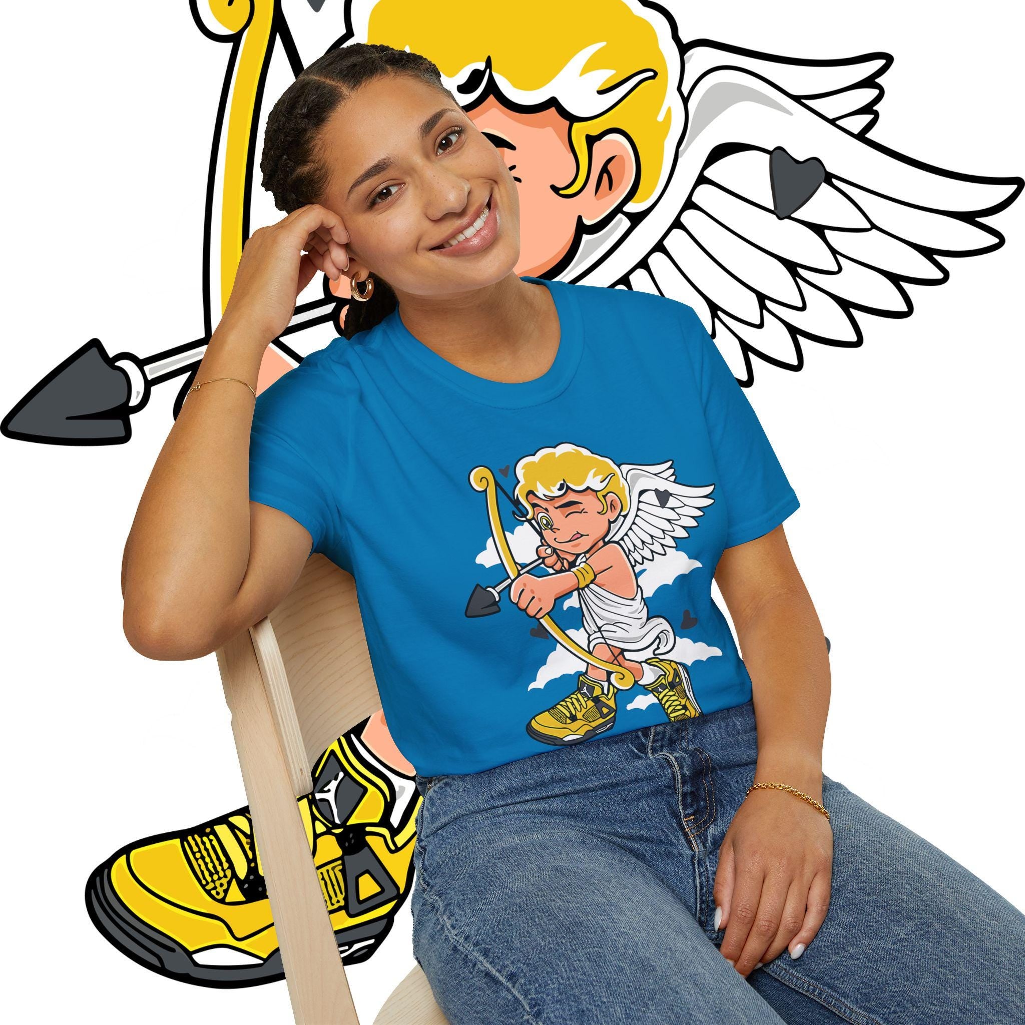 Celestial Angel T-Shirt: Vintage Style Cotton Tee