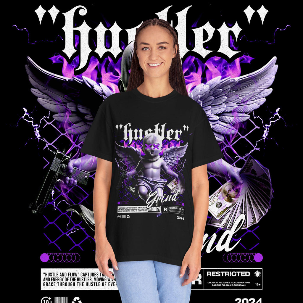 Hustler Graphic Tee, Streetwear Style, Unisex Shirt, Gift for Entrepreneurs, Casual Outfit, Motivation T-Shirt