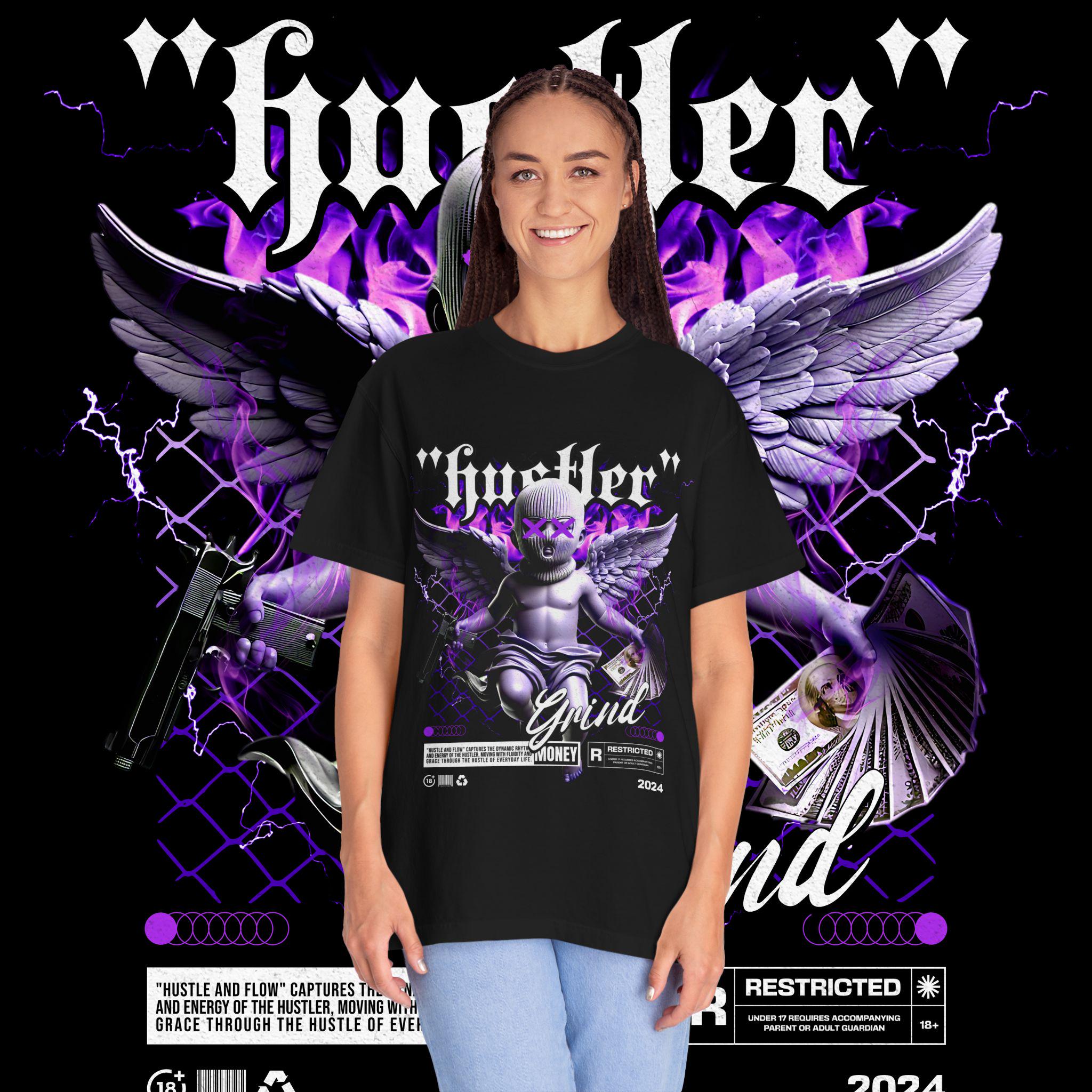 Hustler Graphic Tee, Streetwear Style, Unisex Shirt, Gift for Entrepreneurs, Casual Outfit, Motivation T-Shirt