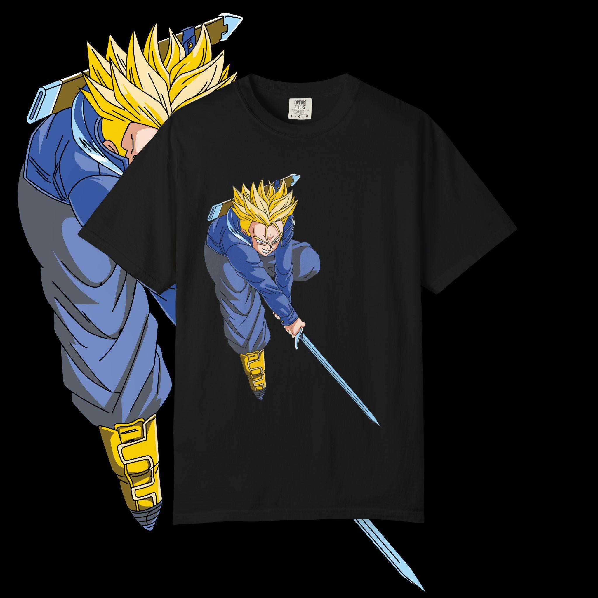 Garment-Dyed Anime Tee, Heroic Design, Comfort Colors T-Shirt