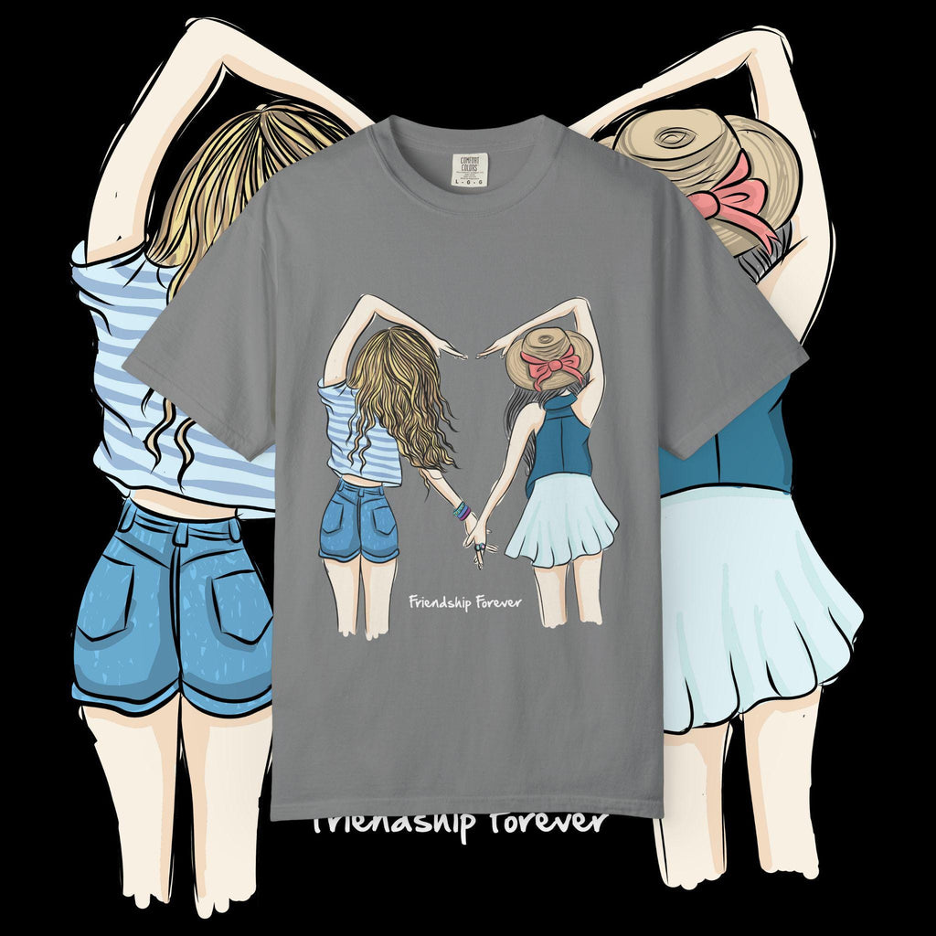 Friendship forever girls holding hands T-shirt | Besties shirt