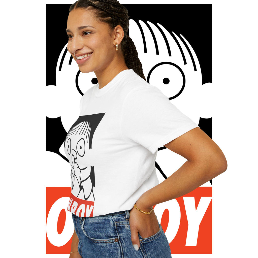 Funny Graphic T-Shirt: Unisex Garment-Dyed Cotton Tee