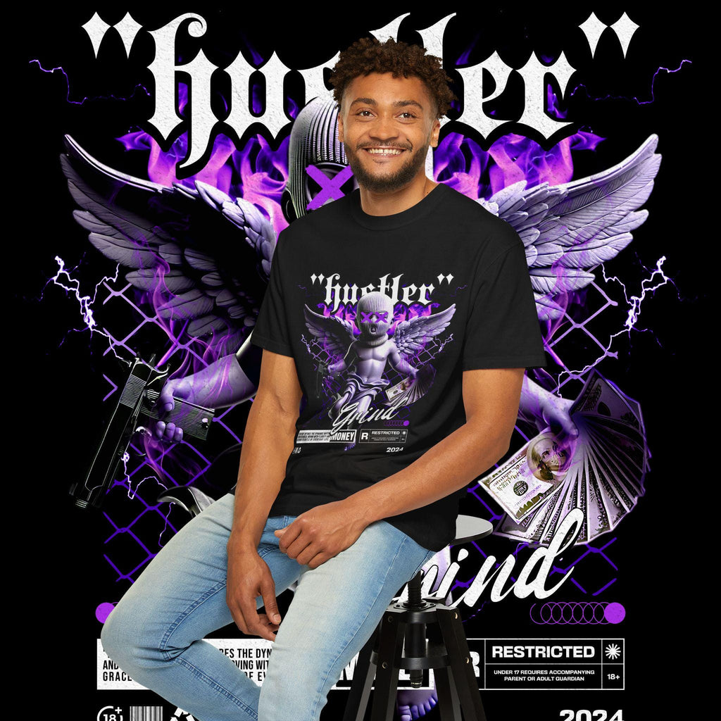 Hustler Graphic Tee, Streetwear Style, Unisex Shirt, Gift for Entrepreneurs, Casual Outfit, Motivation T-Shirt