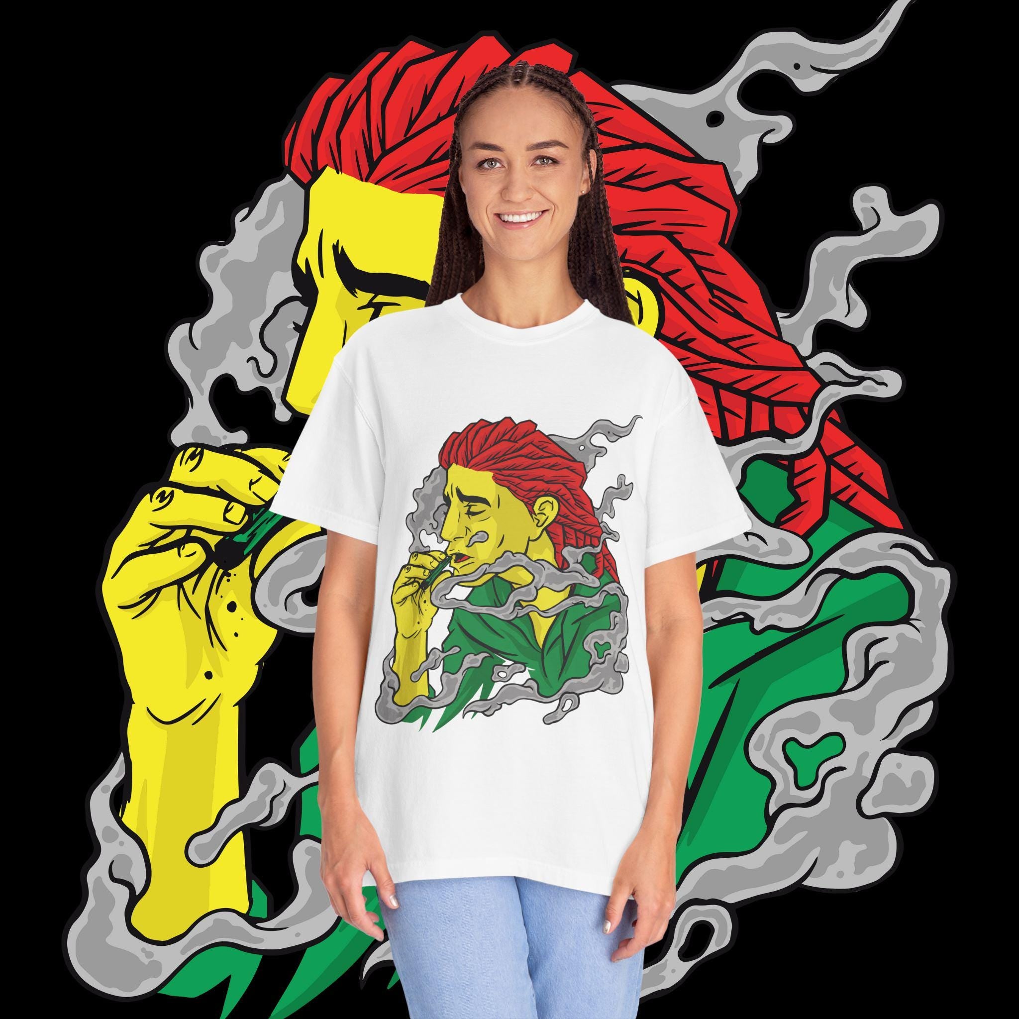 Vibrant Art T-Shirt: Relaxed Bohemian Style Unisex Tee