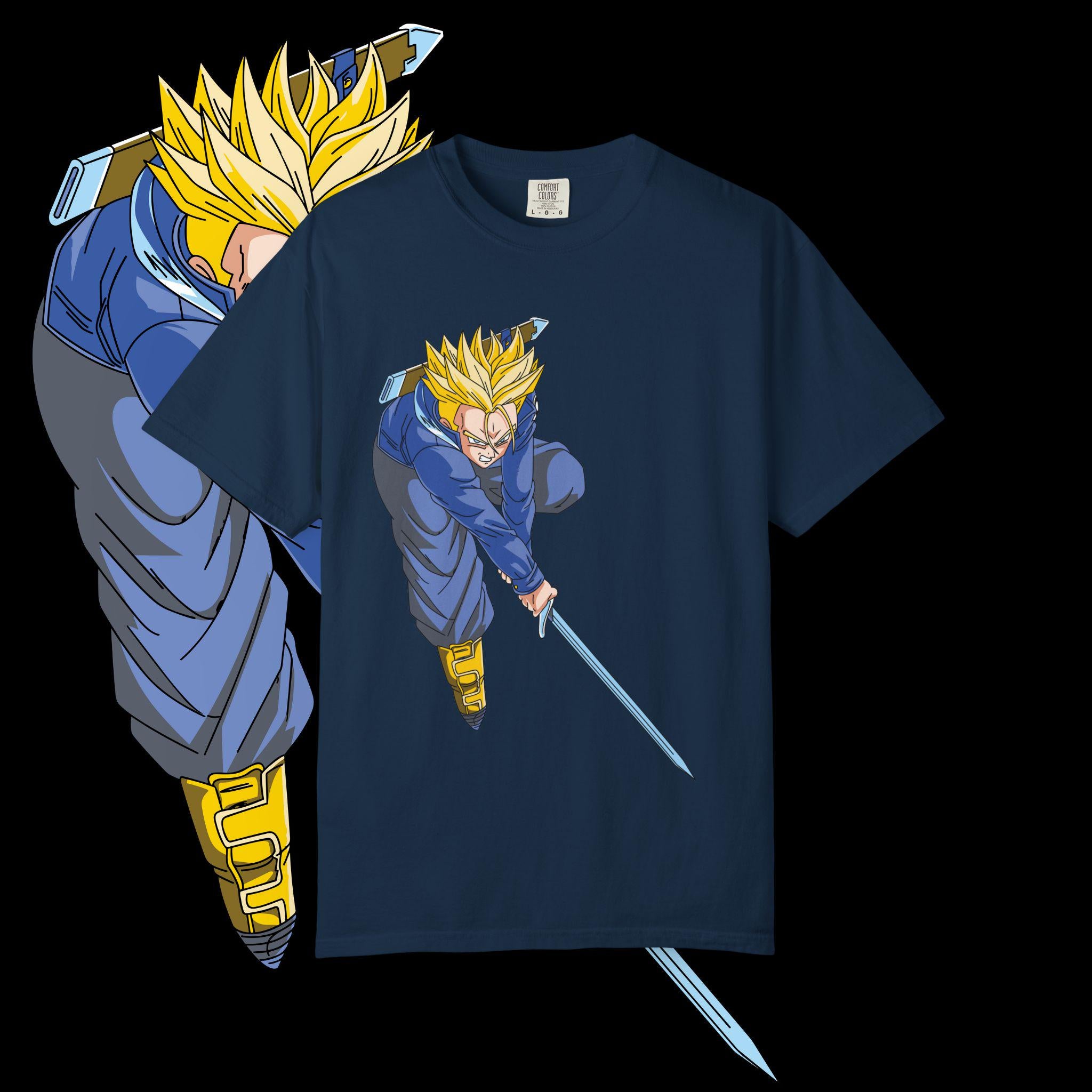 Garment-Dyed Anime Tee, Heroic Design, Comfort Colors T-Shirt