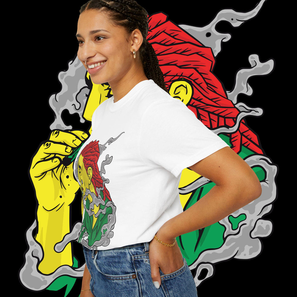 Vibrant Art T-Shirt: Relaxed Bohemian Style Unisex Tee