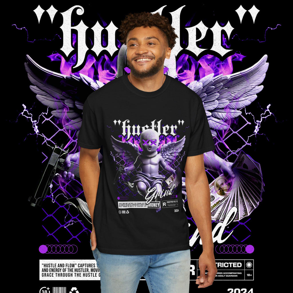 Hustler Graphic Tee, Streetwear Style, Unisex Shirt, Gift for Entrepreneurs, Casual Outfit, Motivation T-Shirt