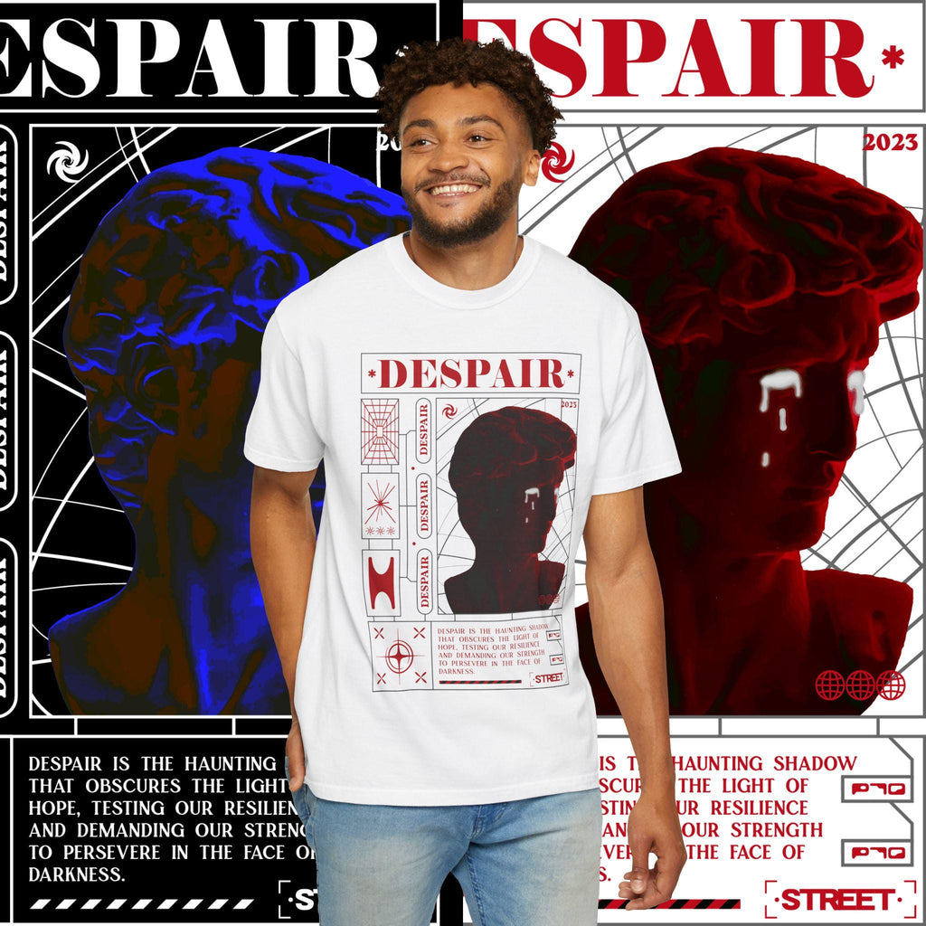 Unisex Garment-Dyed T-Shirt: Artistic Graphic Tee, Streetwear Fashion