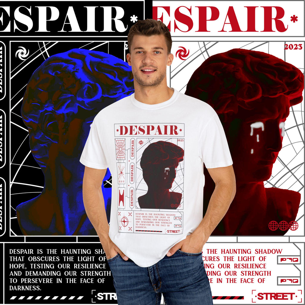 Unisex Garment-Dyed T-Shirt: Artistic Graphic Tee, Streetwear Fashion