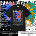Garment-Dyed Cotton Graphic Tee: Passion Unisex T-Shirt