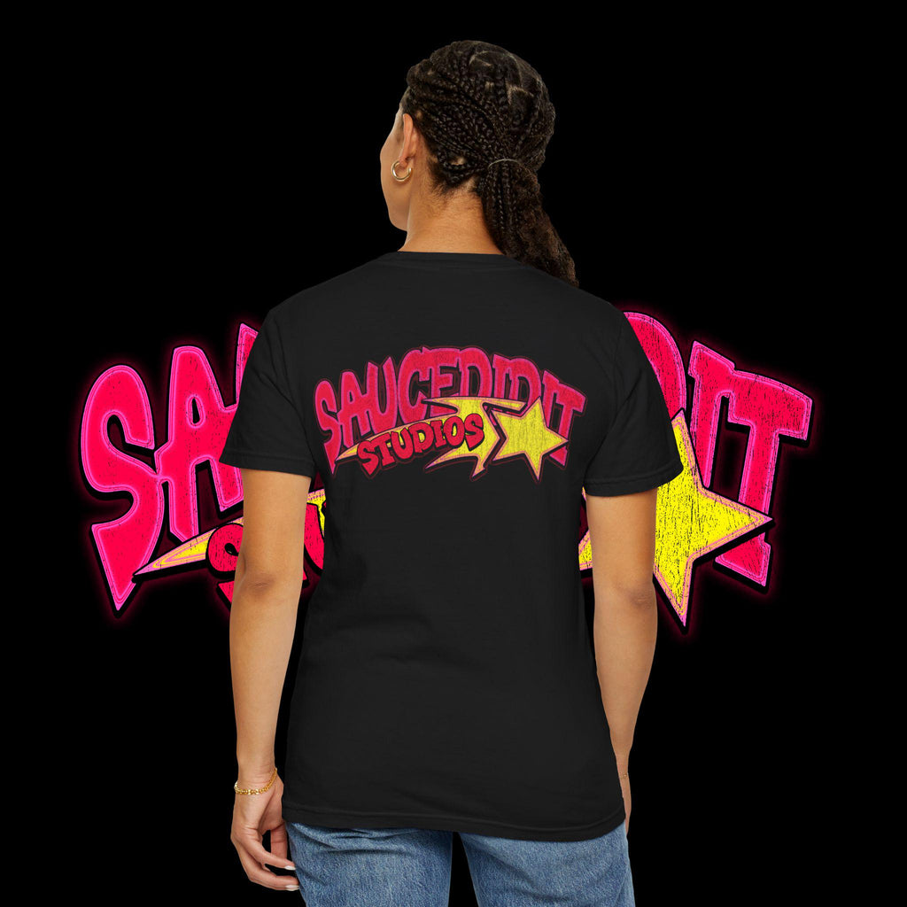 Vibrant Graphic T-Shirt: Garment-Dyed US Cotton Tee for Artists