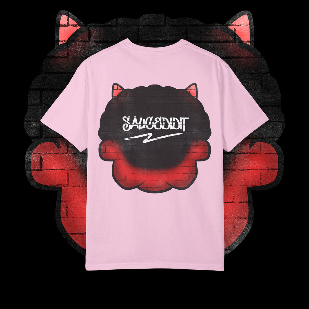 Edgy Graphic T-Shirt, Unisex Streetwear, Trendy Demon Design, Custom Gift Idea, Everyday Casual Wear, Hip Hop Fashion