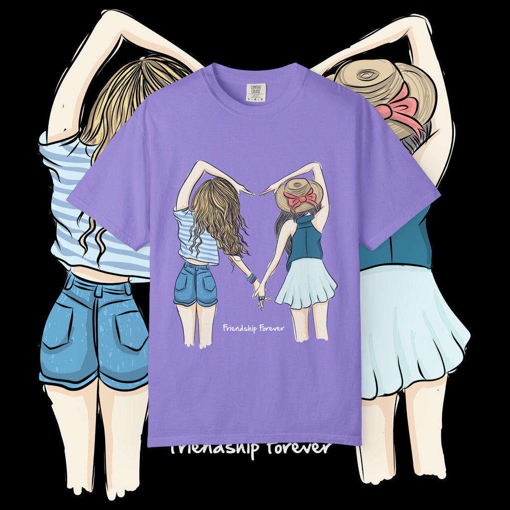 Friendship forever girls holding hands T-shirt | Besties shirt