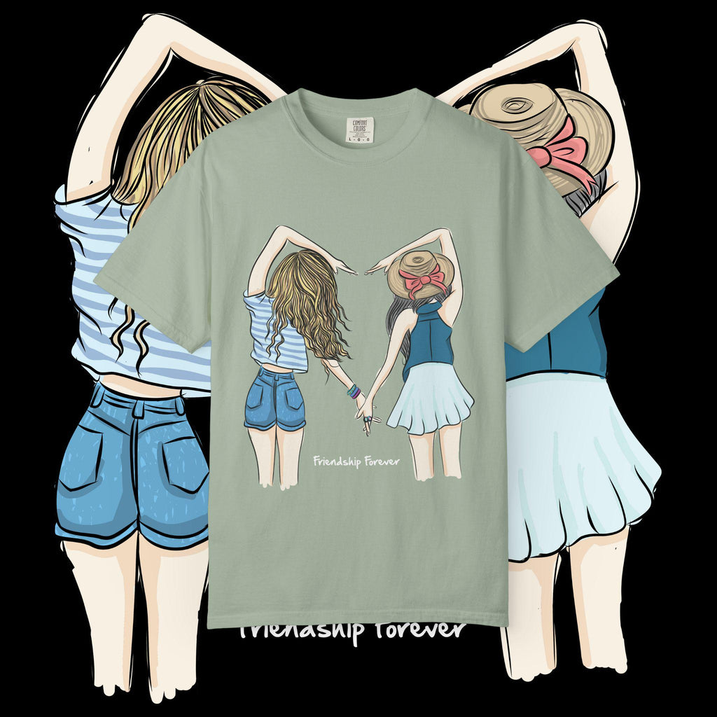 Friendship forever girls holding hands T-shirt | Besties shirt