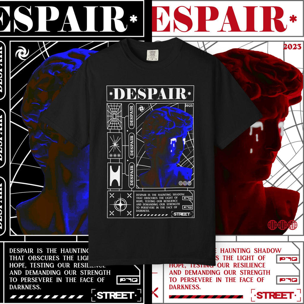 Unisex Garment-Dyed T-Shirt: Artistic Graphic Tee, Streetwear Fashion