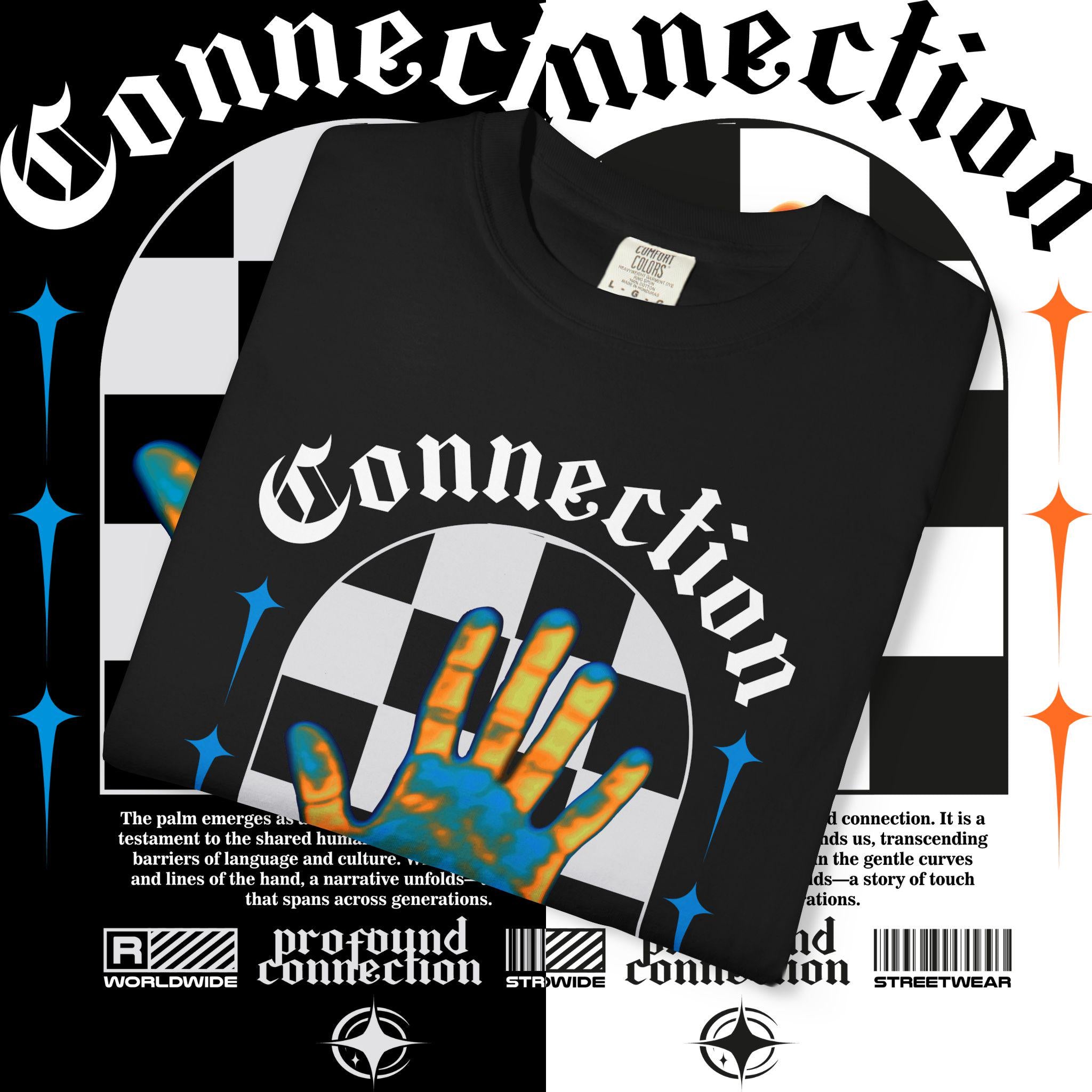 Connection Graphic Tee: Unisex Streetwear T-Shirt, Artistic Design