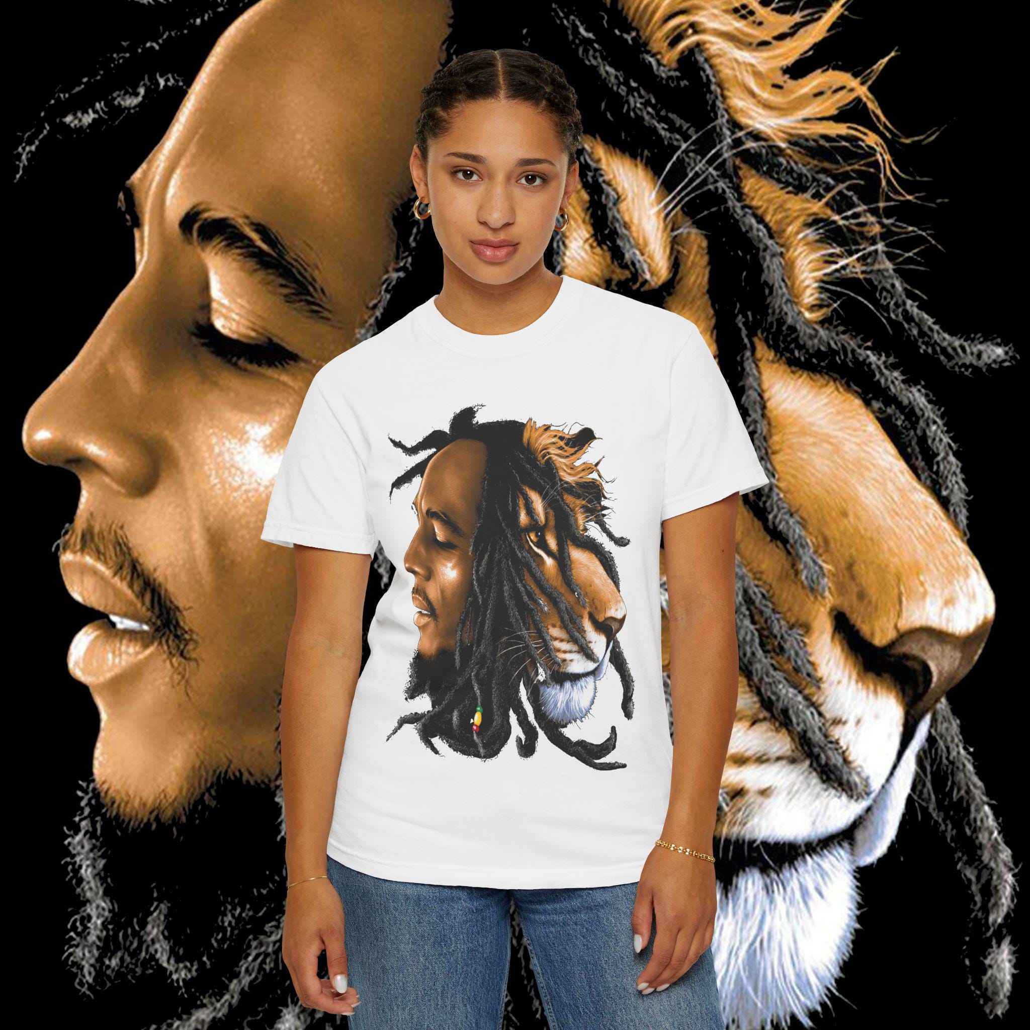 Lion Spirit Unisex T-Shirt: Bohemian Graphic Tee for Nature Lovers