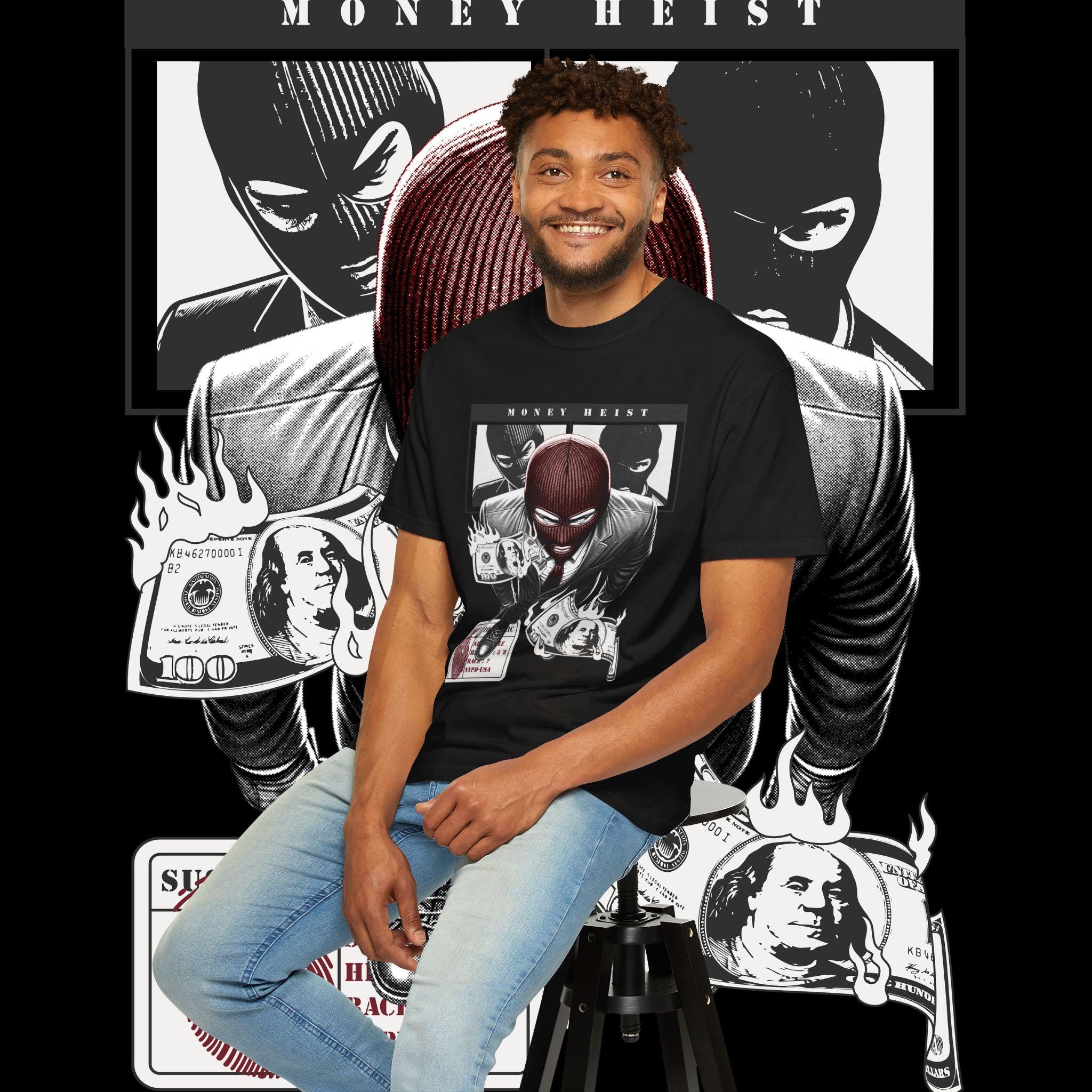 Money Heist T-Shirt: Garment-Dyed US Cotton Unisex Tee